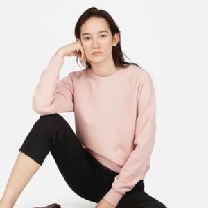 Everlane Pink Boxy Long Sleeve Sweatshirt